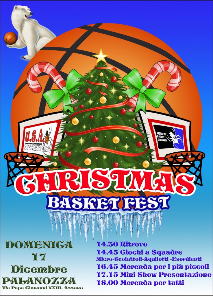 Christmas Basket Fest: domenica 17 dicembre ad Azzano